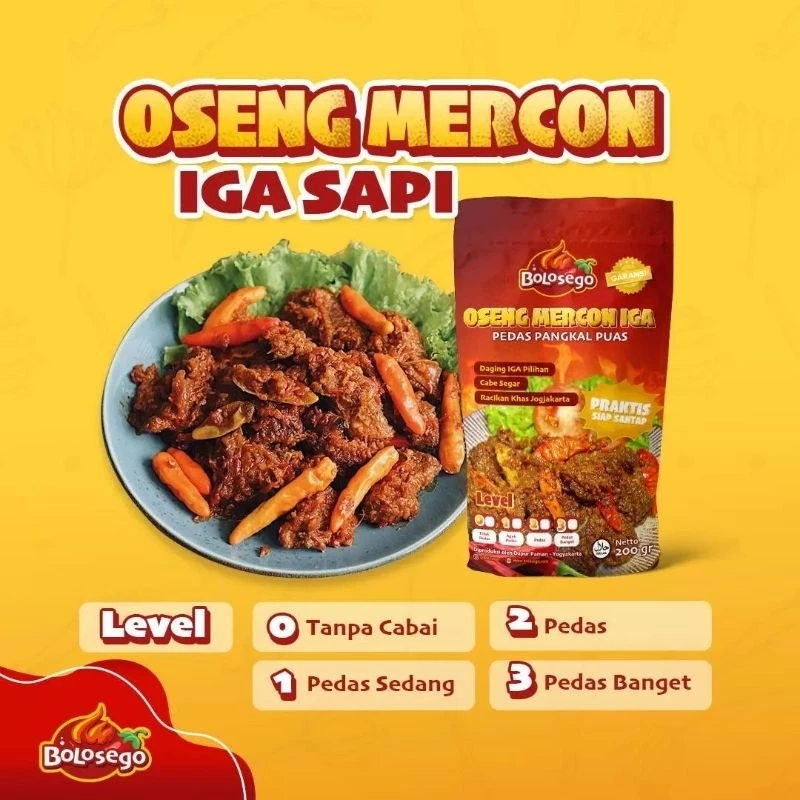 Bolosego Oseng Mercon Iga Sapi