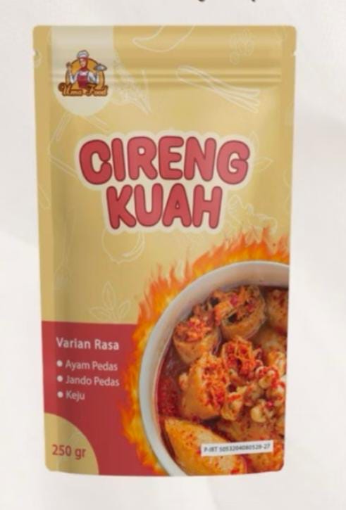 Cireng kuah keju ayam pedas